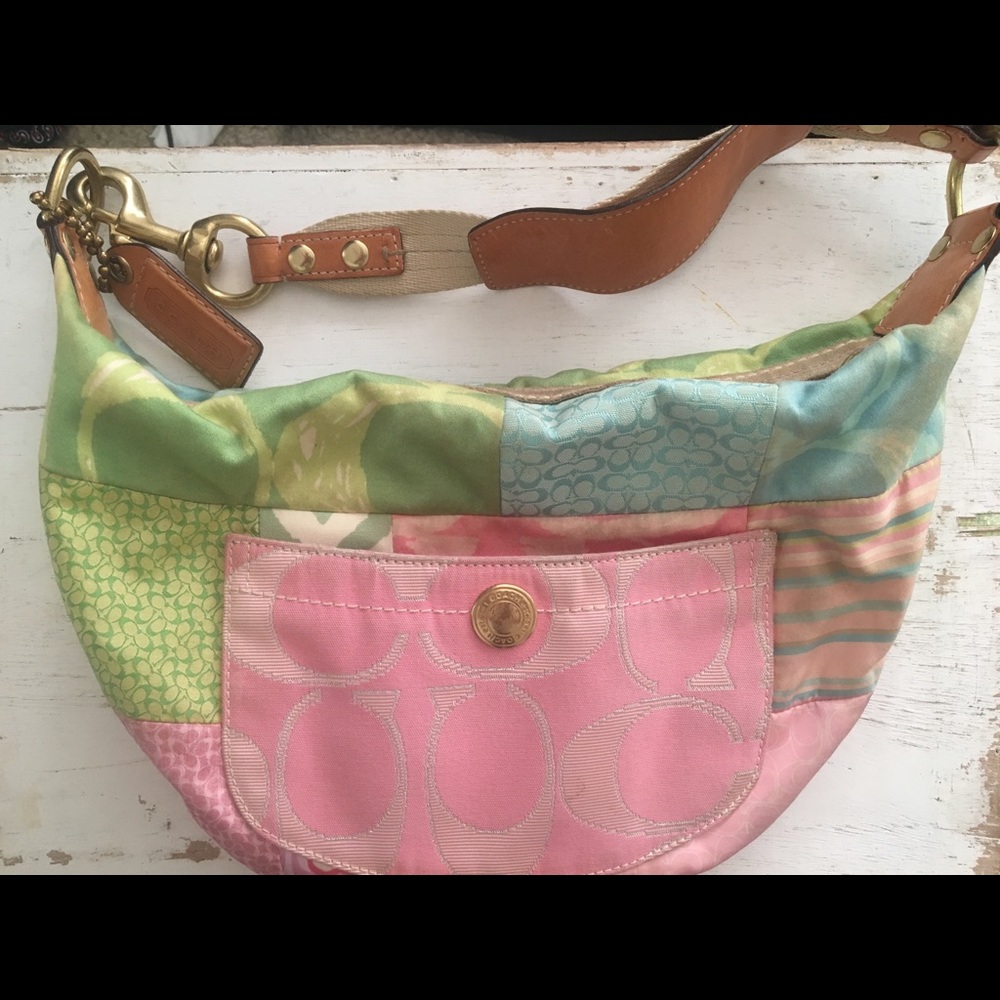Coach Pastel Hamptons Bag, vintage